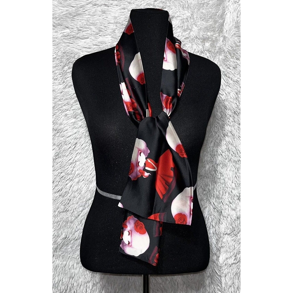 Ladies‎ In Red Dress Scarf Glam Fashionista Rectangle Whimsical - Picture 2 of 6
